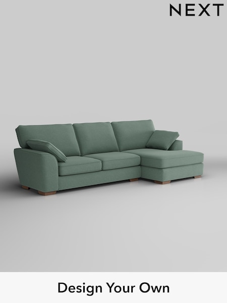 Fine Chenille Easy Clean/Light Forest Green Stamford (W43196) | £1,950