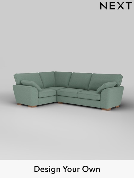 Fine Chenille Easy Clean/Light Forest Green Stamford (W43196) | £2,075
