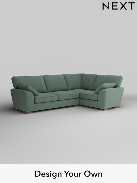 Fine Chenille Easy Clean/Light Forest Green Stamford (W43196) | £2,075