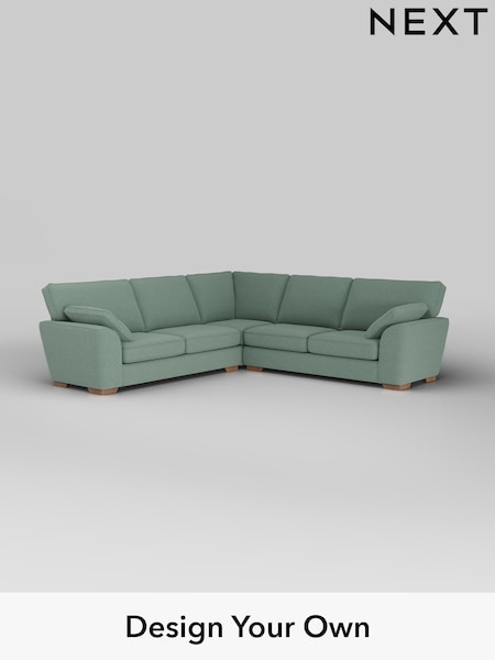Fine Chenille Easy Clean/Light Forest Green Stamford (W43196) | £2,550