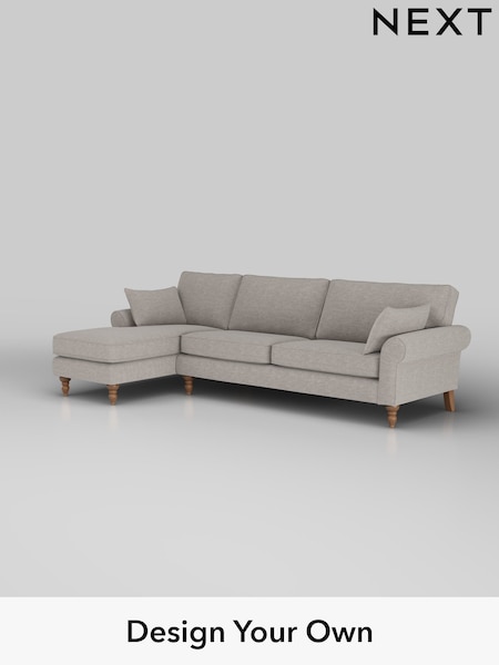 Fine Chenille Easy Clean/Light Steel Grey Mallory (W43197) | £1,575