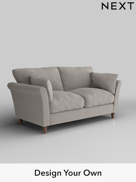 Fine Chenille Easy Clean/Light Steel Grey Hartley Relaxed Sit (W43198) | £1,175