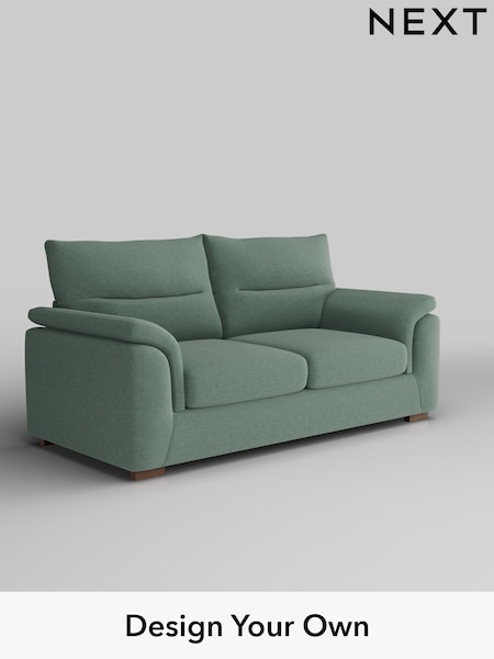 Fine Chenille Easy Clean/Light Forest Green Hayden Highback (W43199) | £1,225