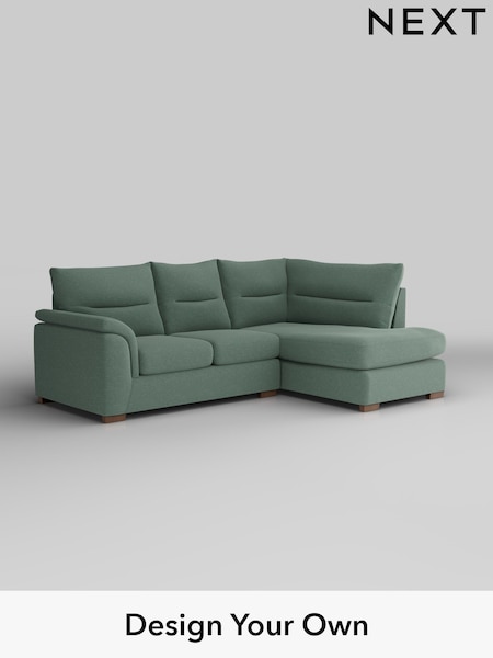 Fine Chenille Easy Clean/Light Forest Green Hayden Highback (W43199) | £1,825