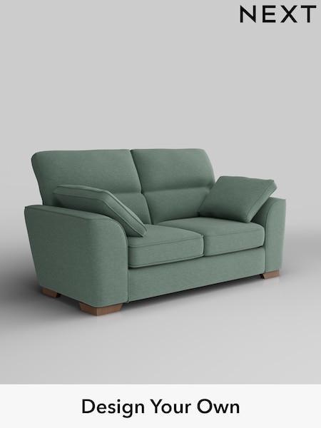 Fine Chenille Easy Clean/Light Forest Green Stamford Highback (W43201) | £1,199