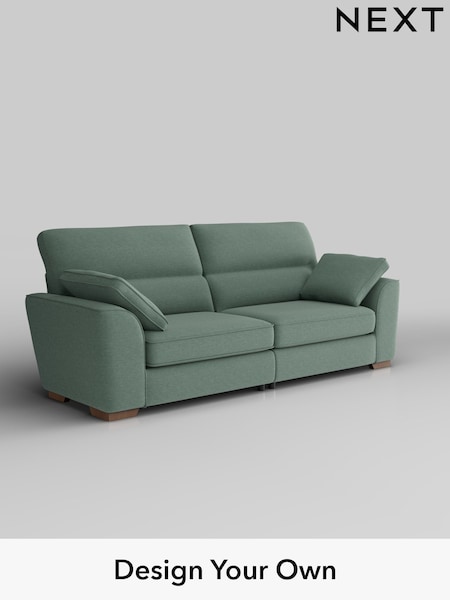 Fine Chenille Easy Clean/Light Forest Green Stamford Highback (W43201) | £1,399