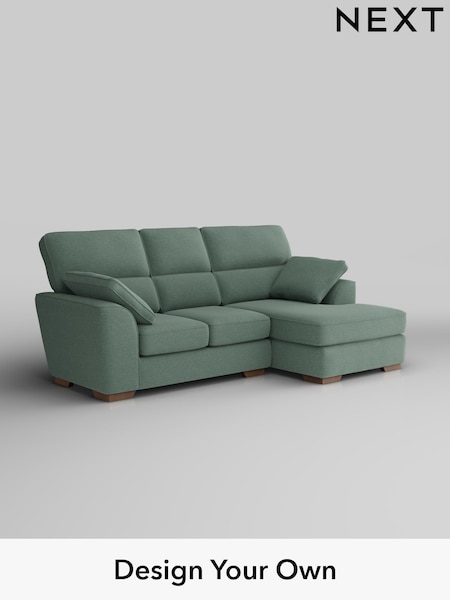 Fine Chenille Easy Clean/Light Forest Green Stamford Highback (W43201) | £1,775
