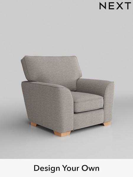 Fine Chenille Easy Clean/Light Steel Grey Stamford (W43204) | £750