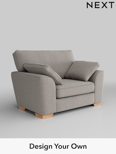 Fine Chenille Easy Clean/Light Steel Grey Stamford (W43204) | £850