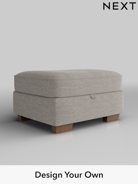 Fine Chenille Easy Clean/Light Steel Grey Hayden Buttoned Back (W43206) | £499