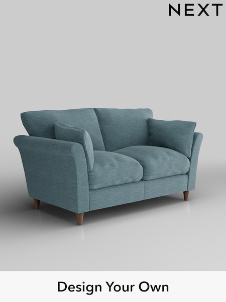 Fine Chenille Easy Clean/Mid Blue Hartley Relaxed Sit (W43220) | £1,075