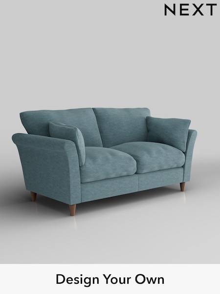 Fine Chenille Easy Clean/Mid Blue Hartley Relaxed Sit (W43220) | £1,175