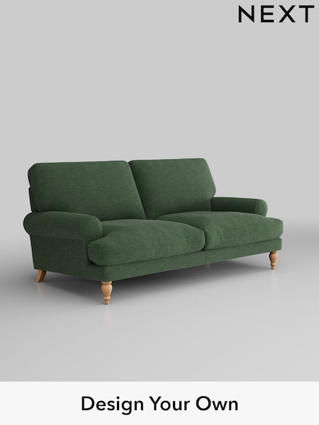 Fine Chenille Easy Clean/Mid Khaki Green Erin Deep Relaxed Sit (W43221) | £1,275