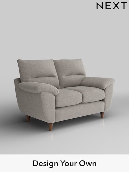 Fine Chenille Easy Clean/Light Steel Grey Elliot Highback (W43223) | £975