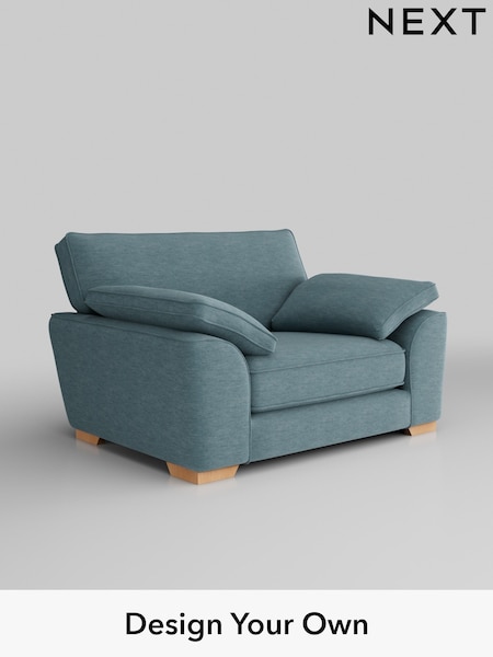 Fine Chenille Easy Clean/Mid Blue Stamford Grand Relaxed Sit (W43225) | £1,299