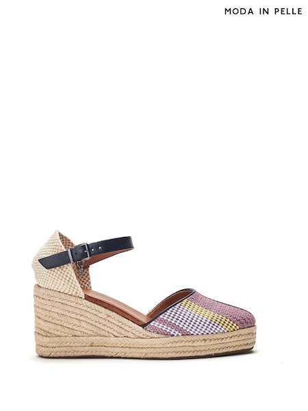 Moda in Pelle Earll Closed Toe Quilted Espadrilles Shoes (W43251) | £89