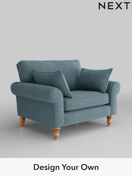 Fine Chenille Easy Clean/Mid Blue Mallory (W43268) | £725