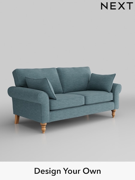 Fine Chenille Easy Clean/Mid Blue Mallory (W43268) | £899