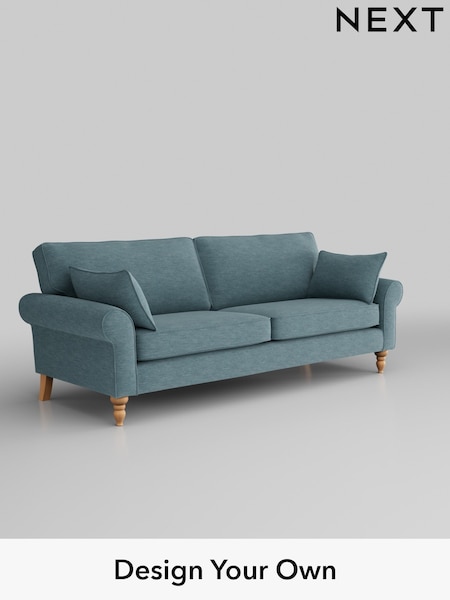 Fine Chenille Easy Clean/Mid Blue Mallory (W43268) | £1,099