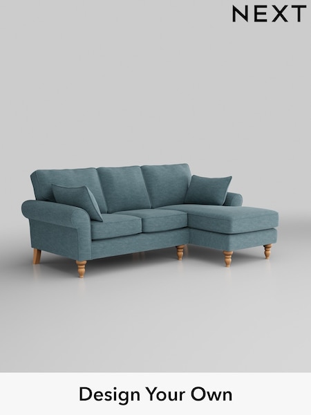 Fine Chenille Easy Clean/Mid Blue Mallory (W43268) | £1,475