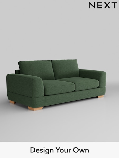 Fine Chenille Easy Clean/Mid Khaki Green Clayton (W43270) | £1,225