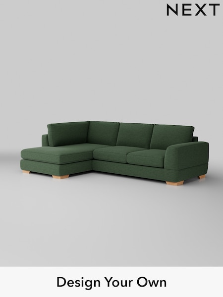 Fine Chenille Easy Clean/Mid Khaki Green Clayton (W43270) | £1,825