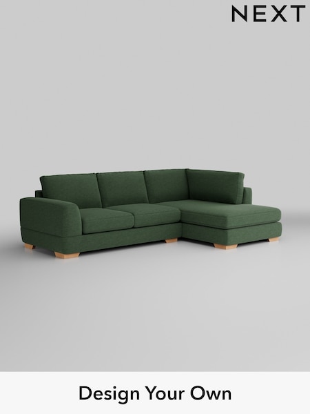 Fine Chenille Easy Clean/Mid Khaki Green Clayton (W43270) | £1,825