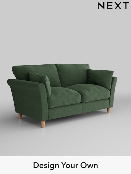 Fine Chenille Easy Clean/Mid Khaki Green Hartley Relaxed Sit (W43274) | £1,175