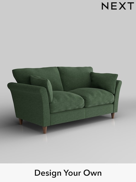 Fine Chenille Easy Clean/Mid Khaki Green Hartley Relaxed Sit (W43274) | £1,175