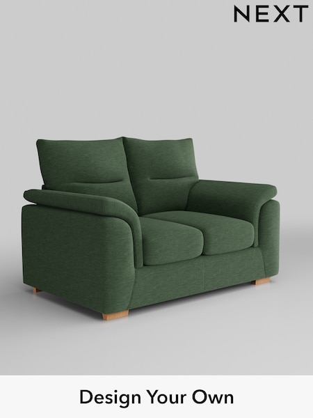 Fine Chenille Easy Clean/Mid Khaki Green Hayden Highback (W43278) | £1,025