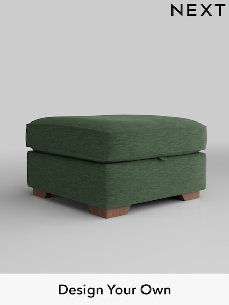 Fine Chenille Easy Clean/Mid Khaki Green Stamford Highback (W43283) | £499