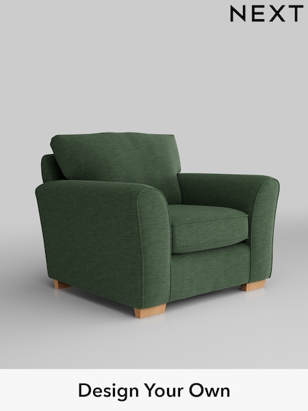 Fine Chenille Easy Clean/Mid Khaki Green Michigan Ii (W43289) | £625