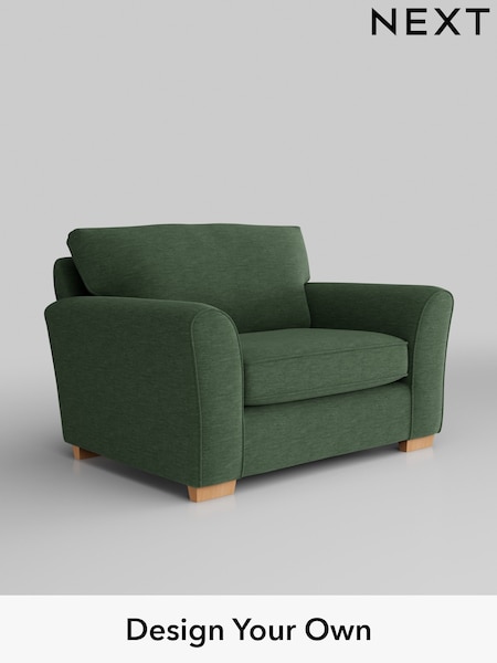Fine Chenille Easy Clean/Mid Khaki Green Michigan Ii (W43289) | £725