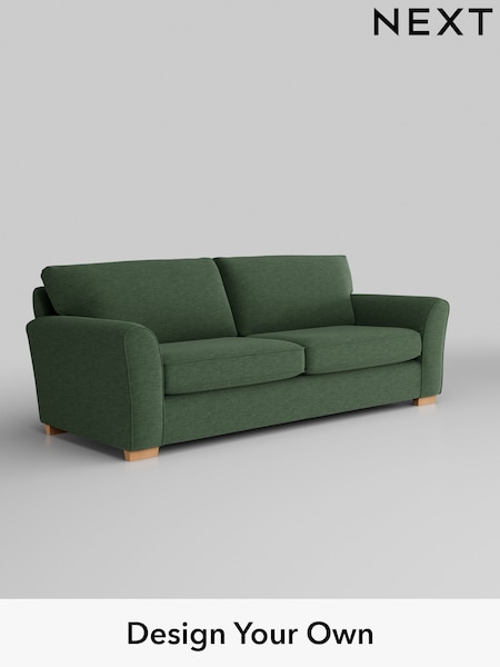 Fine Chenille Easy Clean/Mid Khaki Green Michigan Ii (W43289) | £1,125
