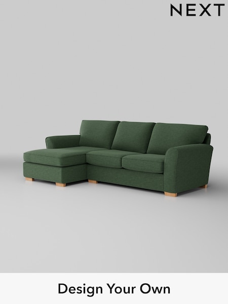Fine Chenille Easy Clean/Mid Khaki Green Michigan Ii (W43289) | £1,525