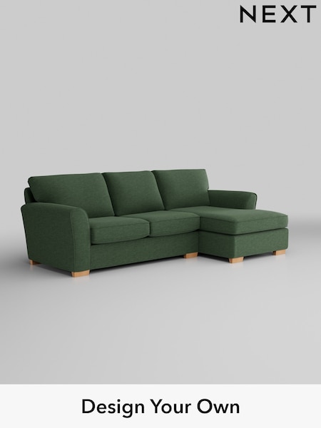 Fine Chenille Easy Clean/Mid Khaki Green Michigan Ii (W43289) | £1,525