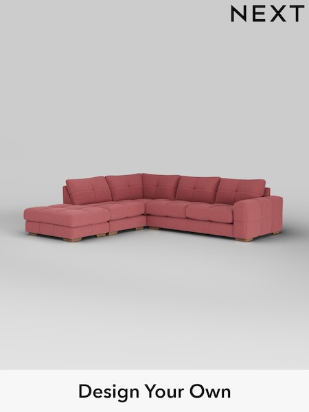 Fine Chenille Easy Clean/Mid Pink Brooke Deep Sit (W43291) | £2,825