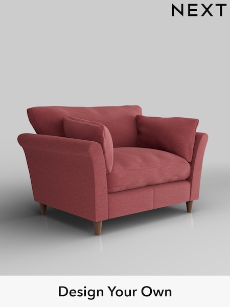 Fine Chenille Easy Clean/Mid Pink Hartley Relaxed Sit (W43292) | £1,025