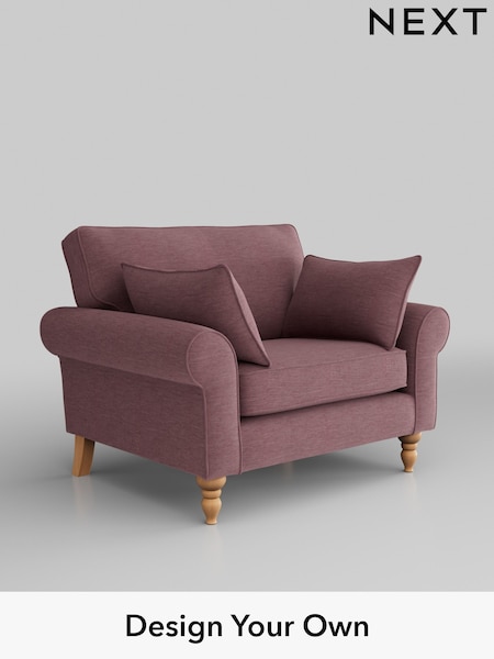 Fine Chenille Easy Clean/Mid Mulberry Purple Mallory (W43301) | £725