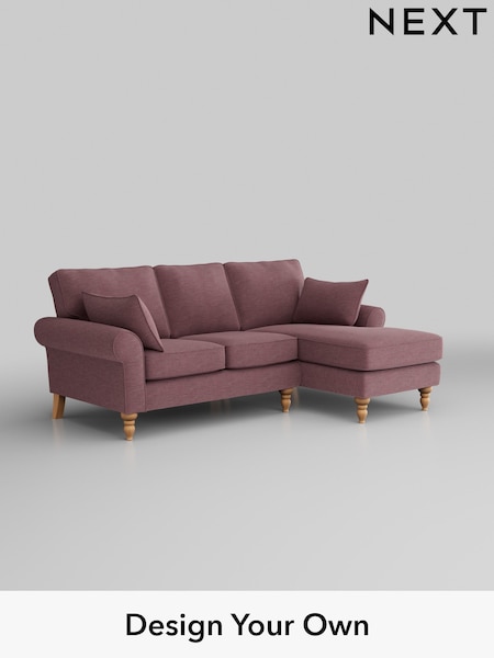 Fine Chenille Easy Clean/Mid Mulberry Purple Mallory (W43301) | £1,475