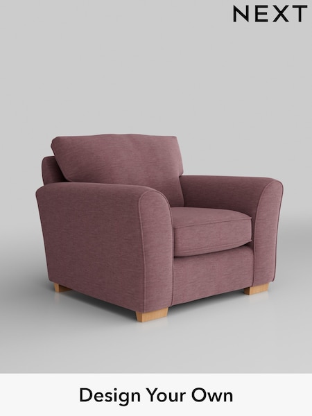 Fine Chenille Easy Clean/Mid Mulberry Purple Michigan Ii (W43302) | £625