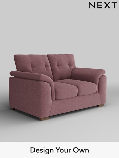 Fine Chenille Easy Clean/Mid Mulberry Purple Hayden Buttoned Back (W43305) | £1,025
