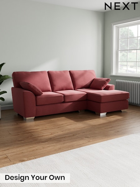 Fine Chenille Easy Clean/Mid Pink Stamford (W43308) | £1,799
