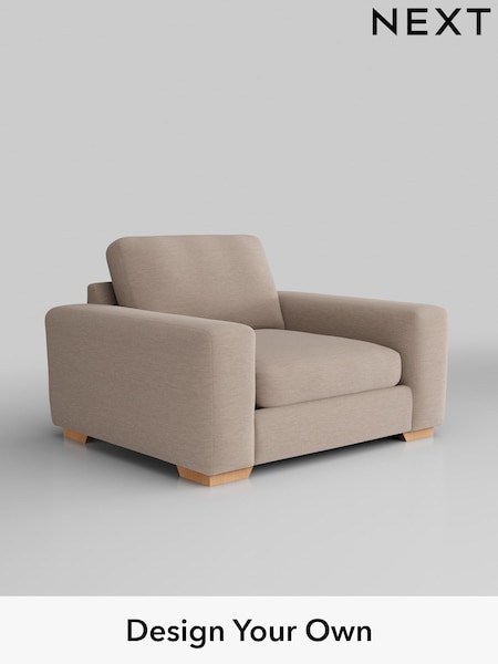 Fine Chenille Easy Clean/Mid Taupe Brown Houghton Deep Sit (W43313) | £975