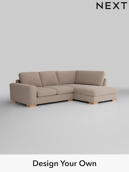 Fine Chenille Easy Clean/Mid Taupe Brown Houghton Deep Sit (W43313) | £2,099