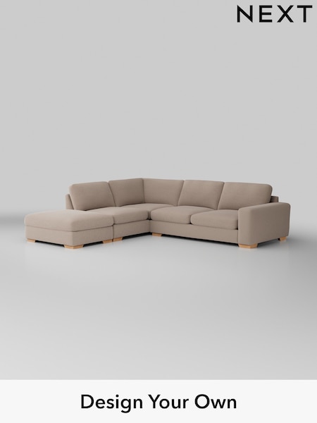 Fine Chenille Easy Clean/Mid Taupe Brown Houghton Deep Sit (W43313) | £2,599