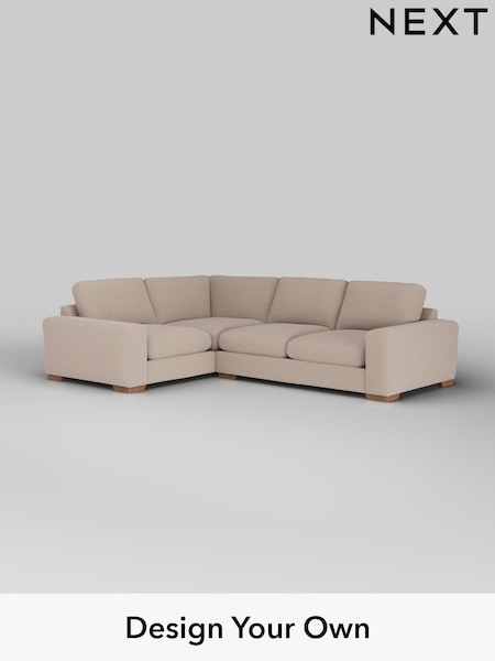 Fine Chenille Easy Clean/Mid Taupe Brown Houghton Deep Sit (W43313) | £2,575
