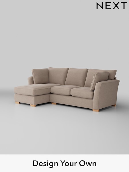 Fine Chenille Easy Clean/Mid Taupe Brown Heath Highback (W43325) | £1,899