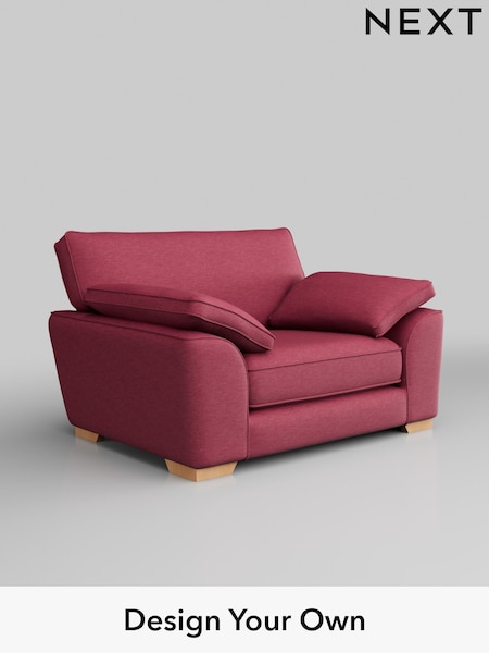 Fine Chenille Easy Clean/Mid Raspberry Pink Stamford Grand Relaxed Sit (W43330) | £1,299