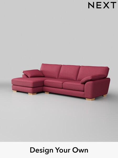 Fine Chenille Easy Clean/Mid Raspberry Pink Stamford Grand Relaxed Sit (W43330) | £2,550